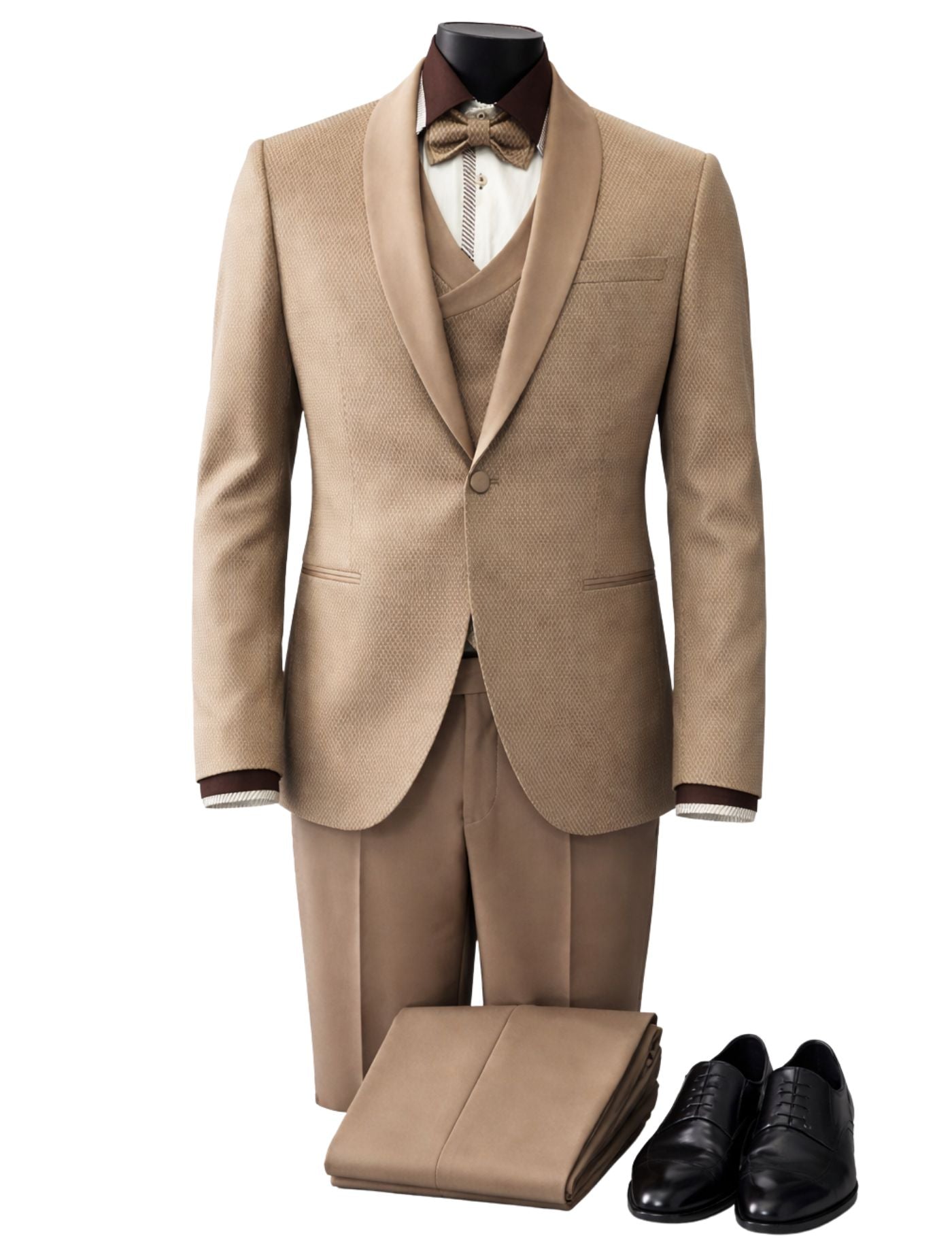 Baggi Men’s Three-Piece Suit + Bow tie. (FFF)