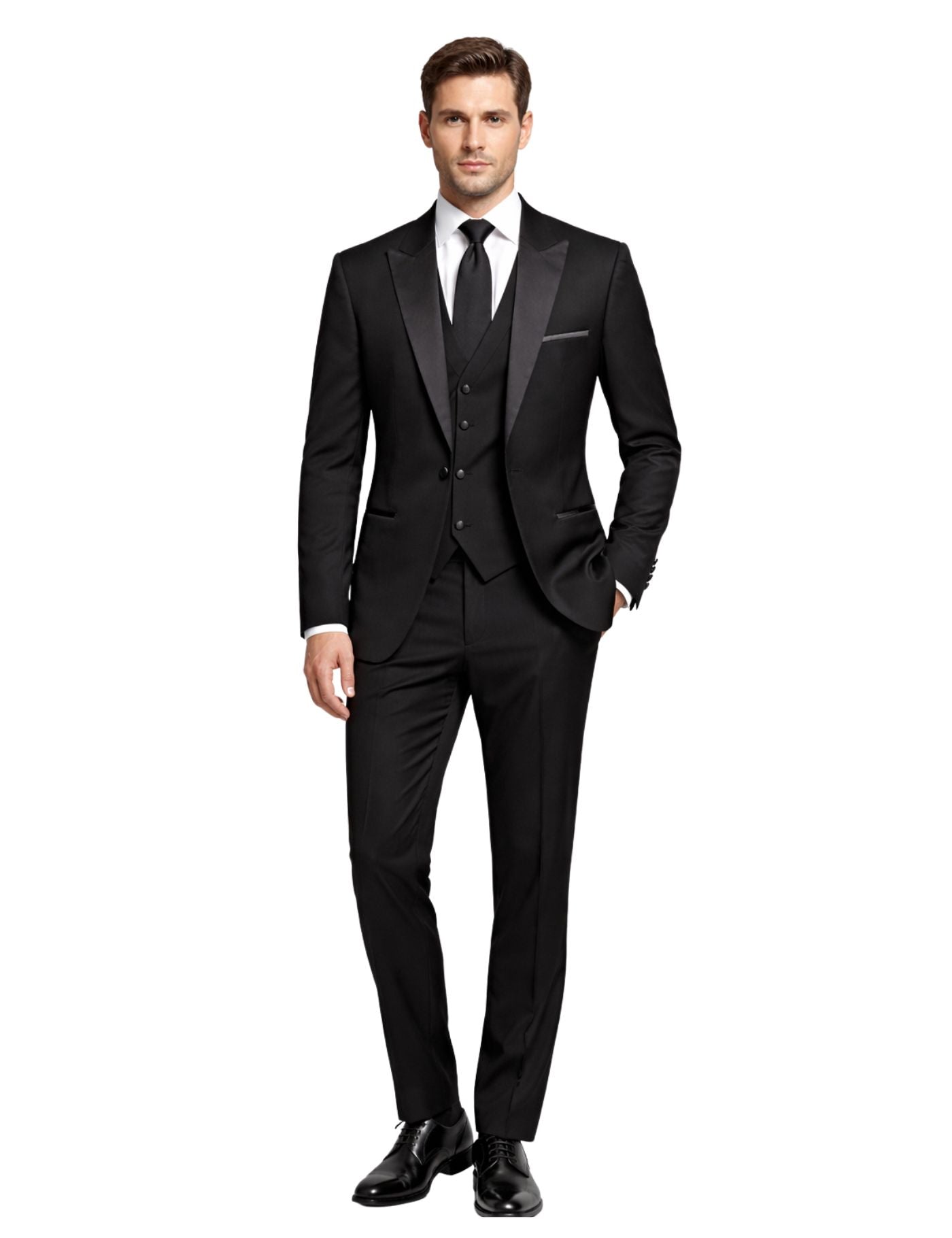 Edgers Men’s Three-Piece Suit + Bow Tie. (FFF)
