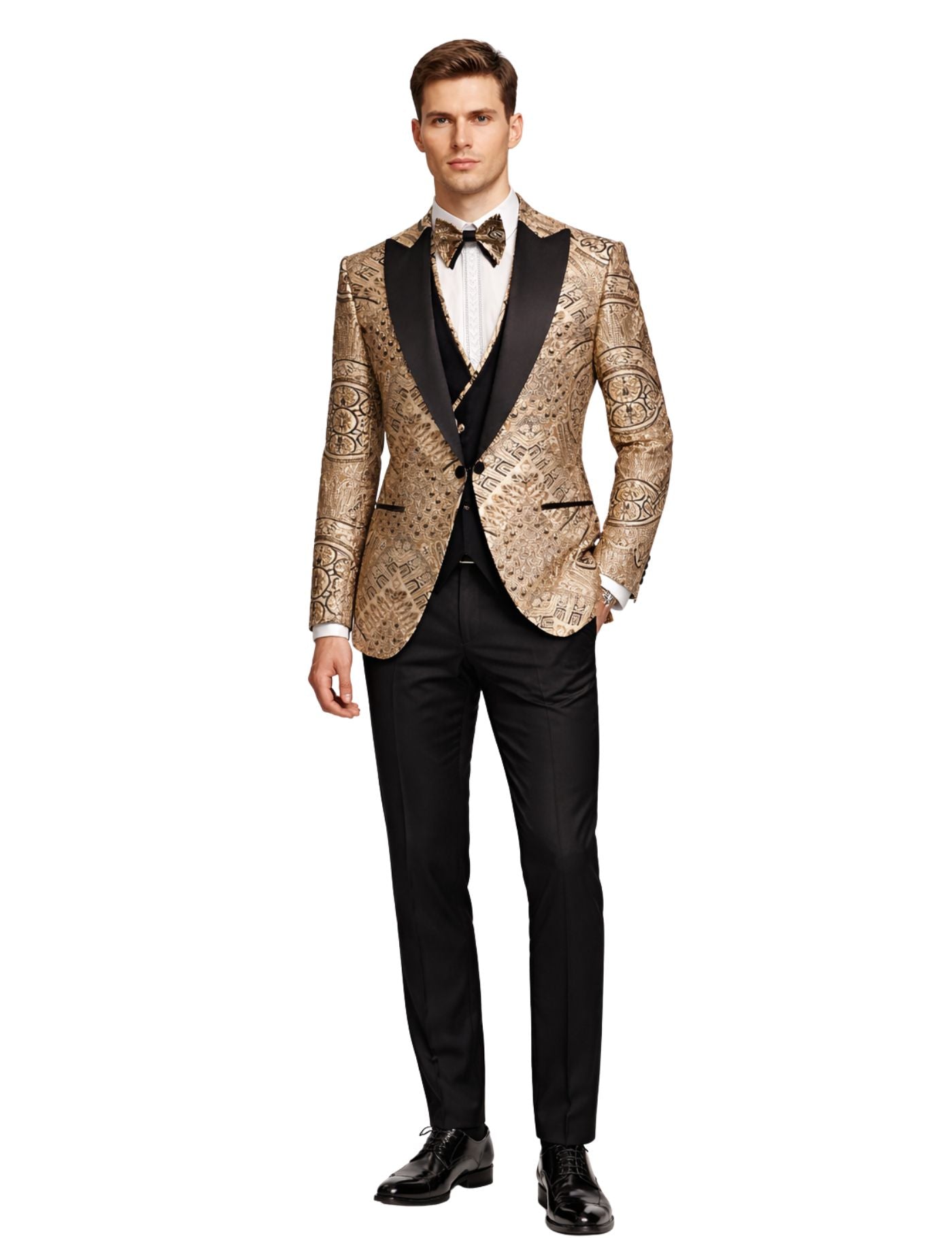 Edgers Men’s Three-Piece Suits +Bow tie. (FFF)