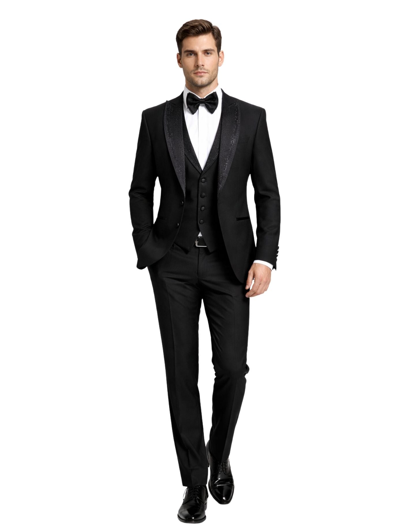 Masculini Men’s Three-Piece Suit + Bow tie. (FFF)